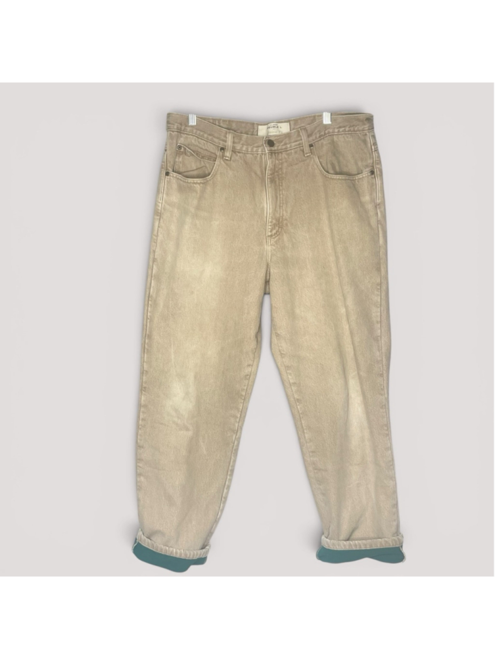 L.L.Bean Double L Classic Fit Flannel Lined Canvas Pants Men's 36x32 Khaki